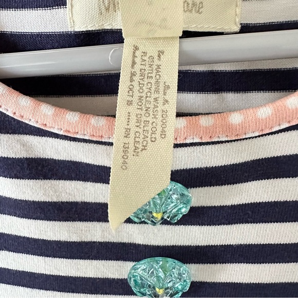 Matilda Jane Sz 6 Gummi Fruits Dress Happy and Free Fruiti Floral Stripes - Picture 6 of 10